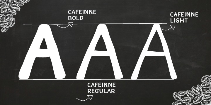 Пример шрифта Caffeine #5